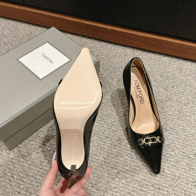 ROMAN HIGH-HEEL 10 CM IN BLACK CALFSKIN