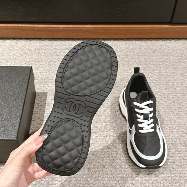 CC CLASSIC SNEAKER IN BLACK MIX WHITE LAMBSKIN