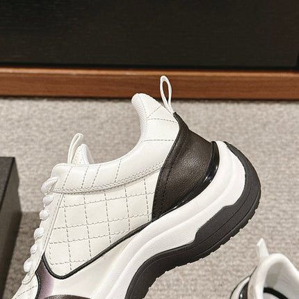 CC CLASSIC SNEAKER IN WHITE MIX BLACK LAMBSKIN