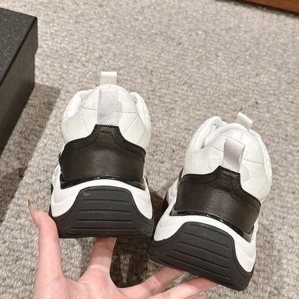 CC CLASSIC SNEAKER IN WHITE MIX BLACK LAMBSKIN