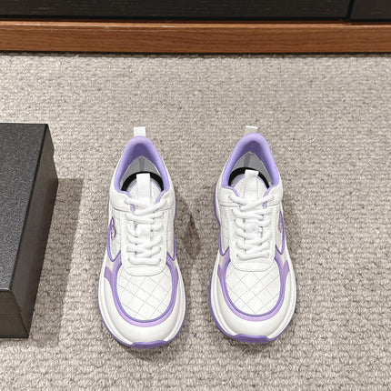CC CLASSIC SNEAKER IN WHITE MIX IRIS PURPLE LAMBSKIN