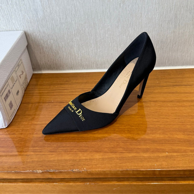 MY DD 25S HIGH HEEL 80MM IN BLACK SATIN