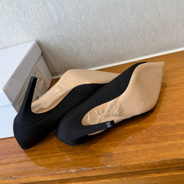 MY DD 25S HIGH HEEL 80MM IN BLACK SATIN