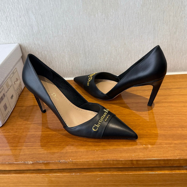 MY DD 25S HIGH HEEL 80MM IN BLACK CALFSKIN