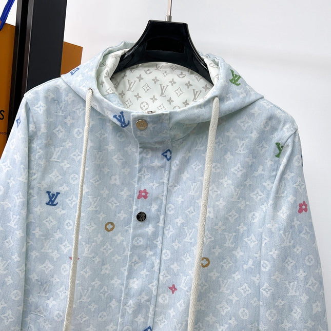 LV BUE PASTEL MONOGRAM DENIM JACKET 239527