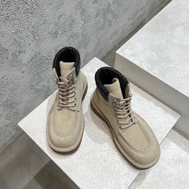 HADDOCK LACE-UP ANKLE BOOT IN KHAKI BROWN SUEDE