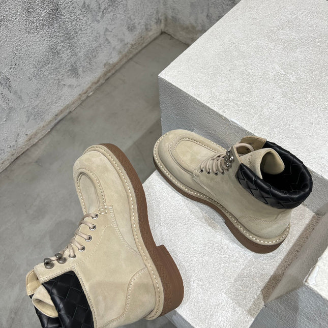 HADDOCK LACE-UP ANKLE BOOT IN KHAKI BROWN SUEDE