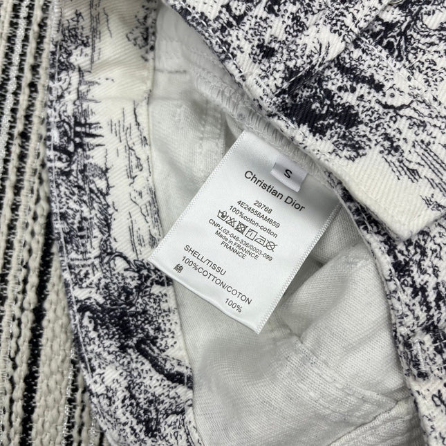 Dior 25C Short Toile de Jouy Scotland Pattern 228386