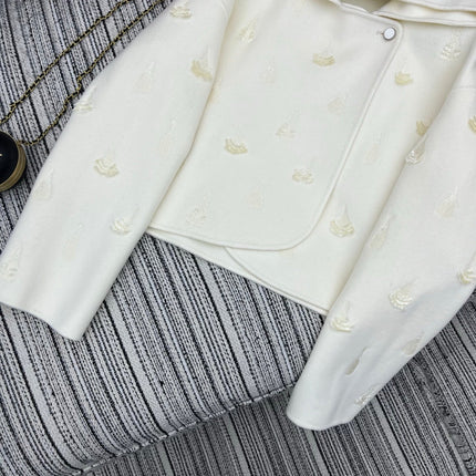 HERMES 25S REVERSIBLE SHORT CASHMERE HOODED COAT 012