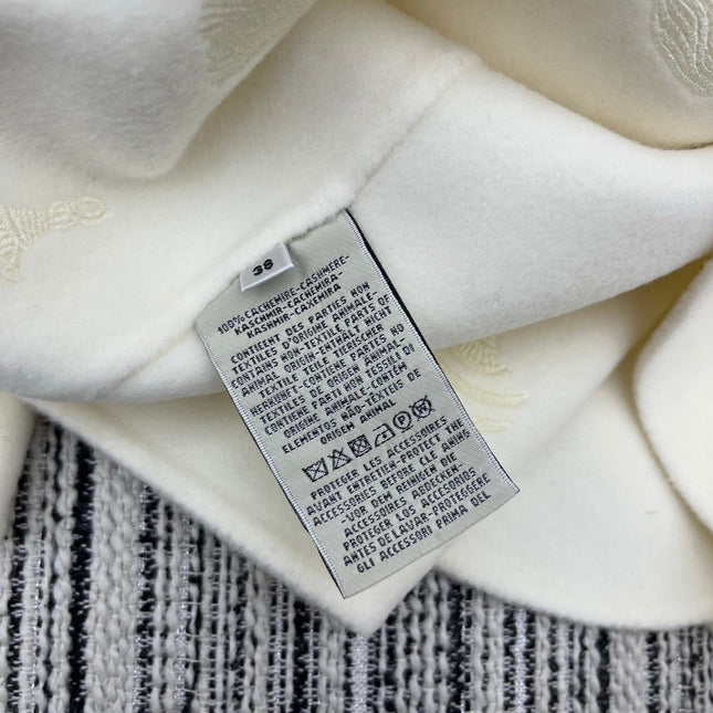 HERMES 25S REVERSIBLE SHORT CASHMERE HOODED COAT 012