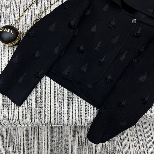 HERMES 25S REVERSIBLE SHORT CASHMERE HOODED COAT 013