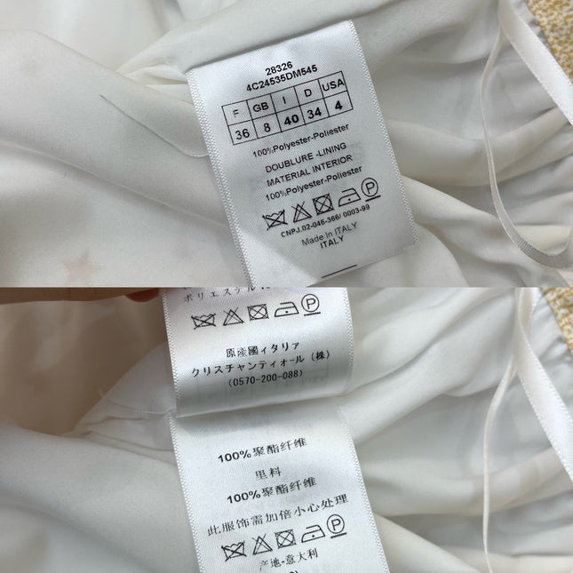 WHITE FLARED SKIRT WITH PRINT