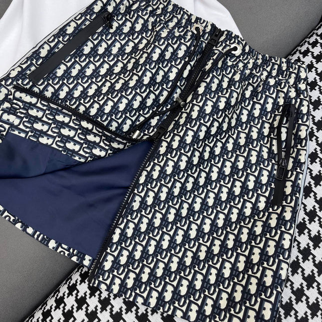 Dior 25C Embroidered T-shirt mix Skirt Dior Monagram 228675