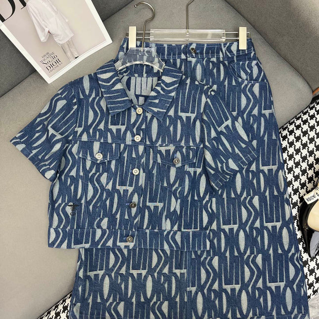 Dior 25C Polo Shirt Mix Long Skirt 228765