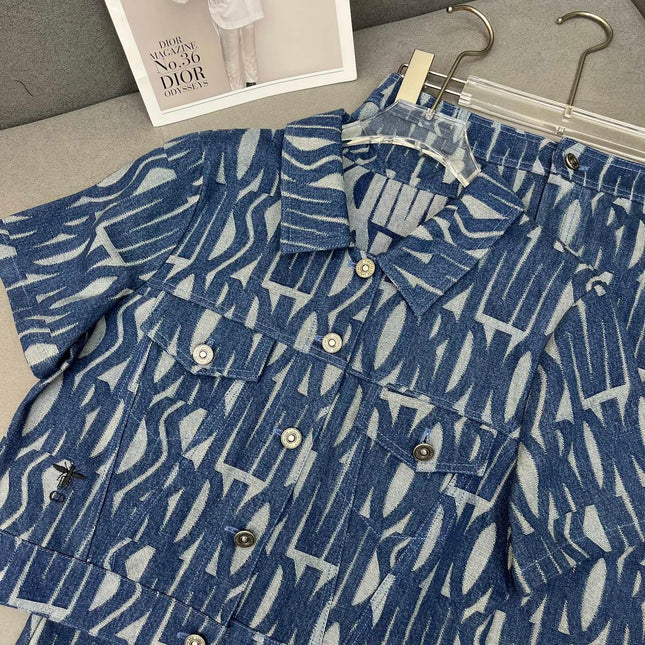 Dior 25C Polo Shirt Mix Long Skirt 228765