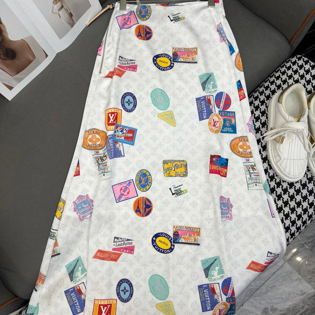 PRINTED MAXI DRESS MULTICOLOR POLYESTER 266721