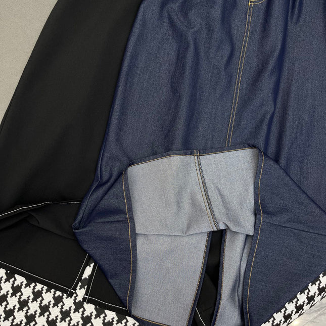 LONG SHIRT DRESS IN PAPER DENIM