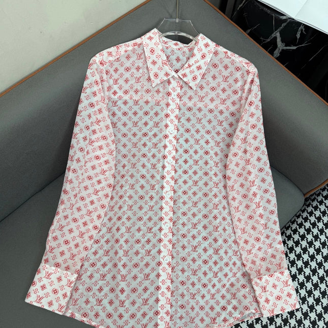 LONG SLEEVE SHIRT MONOPOLY PRINT FABRIC POLYESTER 266695