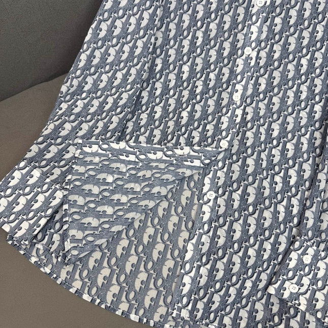 DIOR SHIRTS MONOCHROME PRINTED FABRIC 266699