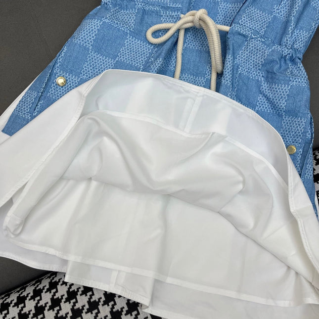 LV TANK DRESS BLUE 25S IN POLYESTER 266630