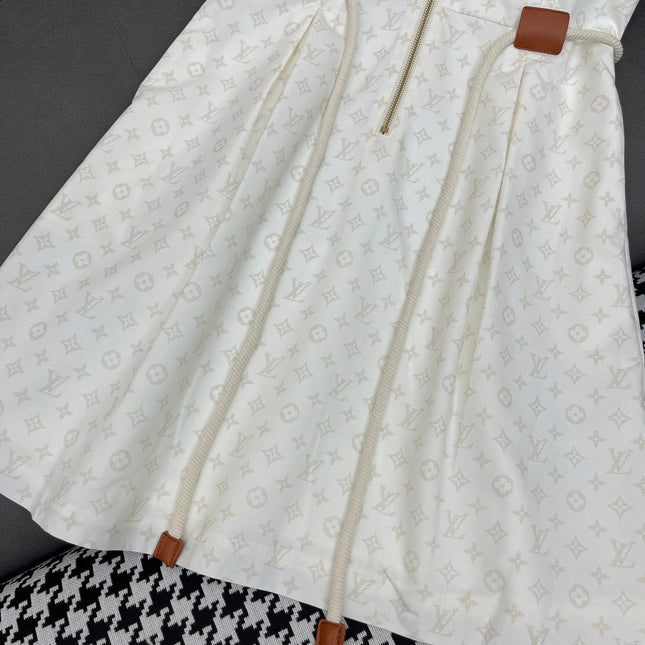 LV FRONT ZIP SLEEVELESS DRESS 25S IN POLYESTER 266640