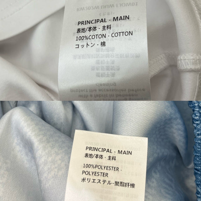 LV T SHIRT AND WIDE LEG PANTS SET BLUE 25S IN POLYESTER 266642