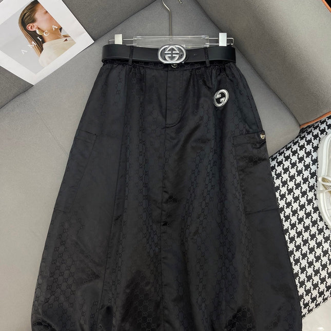 NEW STYLE DRESS JACQUARD DOUBLE G HAS A BELT 266712