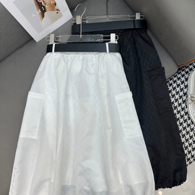 NEW STYLE DRESS JACQUARD DOUBLE G HAS A BELT 266712