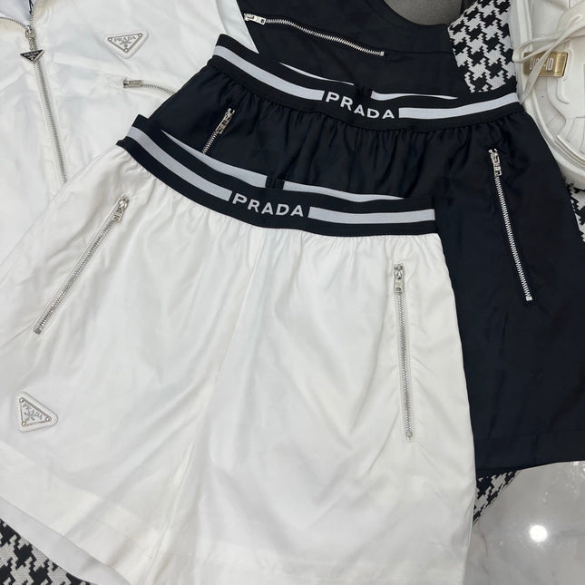 SLEEVELESS HOODIE AND SHORTS JACQUARD FABRIC 266715