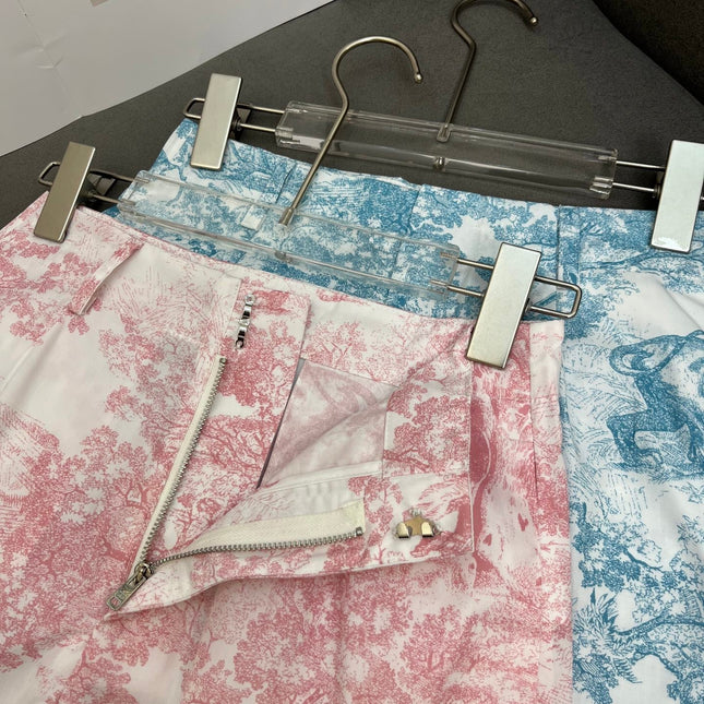 DIOR FLORAL PRINTED SHORTS 25S IN POLYESTER 266649