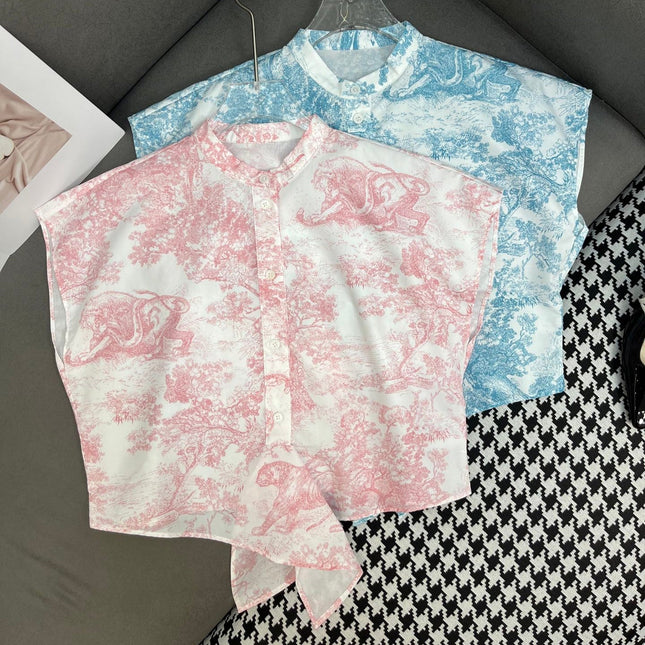 DIO SLEEVELESS SHIRT 25S IN POLYESTER 266650