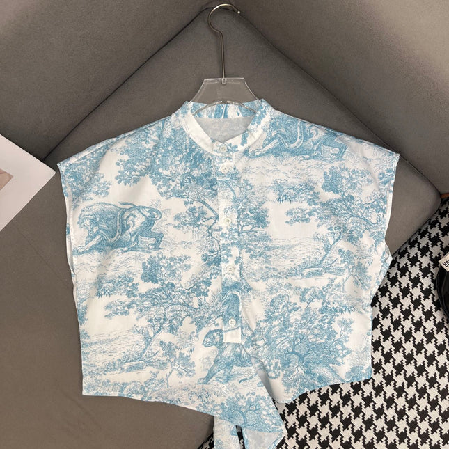 DIO SLEEVELESS SHIRT 25S IN POLYESTER 266650