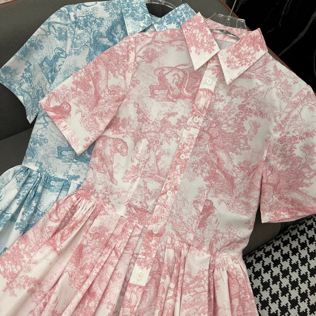 DIO LAPEL DRESS 25S IN POLYESTER 266653