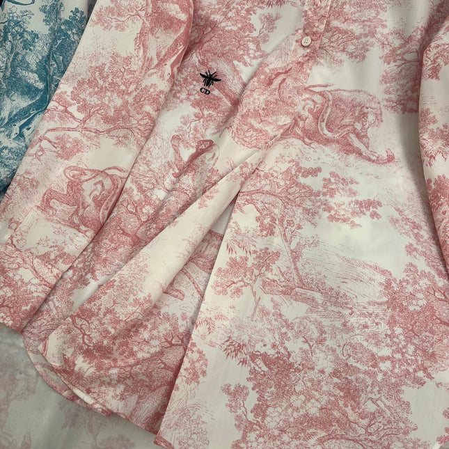 DIO LONG SLEEVE SHIRT WITH MANDARIN COLLAR 25S IN POLYESTER 266663