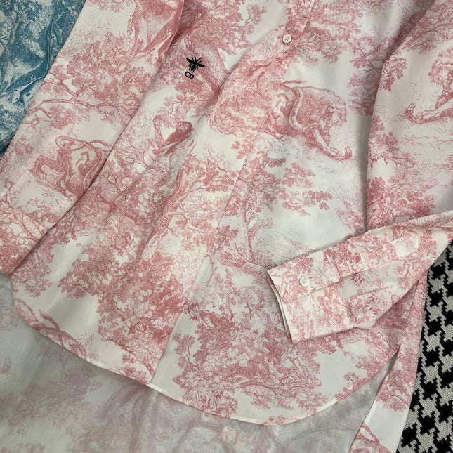 DIO LONG SLEEVE SHIRT WITH MANDARIN COLLAR 25S IN POLYESTER 266663