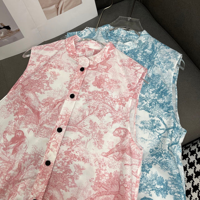 DIOR TIMELESS HIGH-NECK MIDI SILK FABRIC