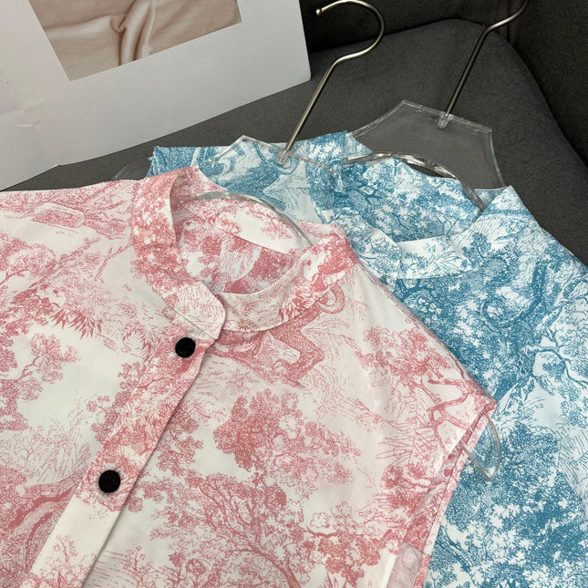 DIOR TIMELESS HIGH-NECK MIDI SILK FABRIC