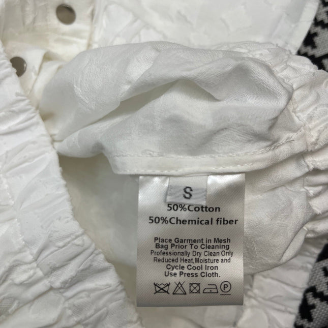 LAPEL VEST JACQUARD MONOPOLY WHITE 266718