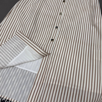 MM STRIPED LAPEL DRESS 25S IN POLYESTER 266615