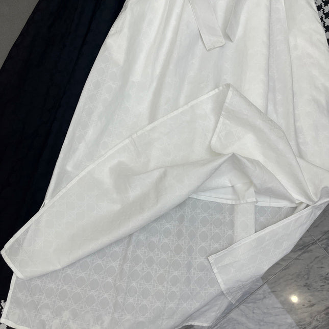 DIOR LONG SHIRT DRESS 25S IN COTTON JACQUARD 266617