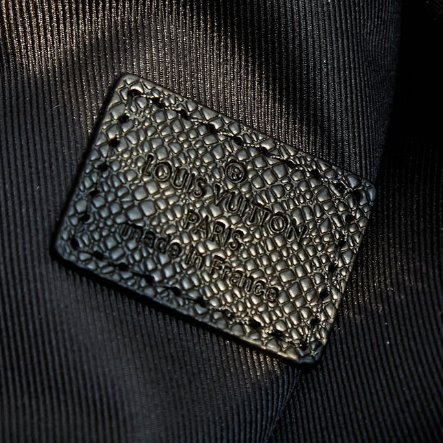 DUO CROSSBAG 42 IN BLACK MONOGRAM ECLIPSE CANVAS