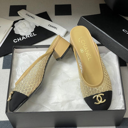 BUBBLE 30 MM IN BLACK FABRIC AND BEIGE MESH