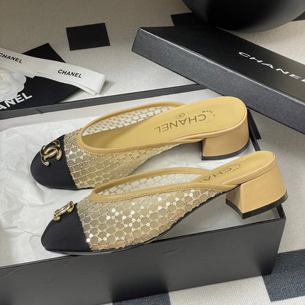 BUBBLE 30 MM IN BLACK FABRIC AND BEIGE MESH