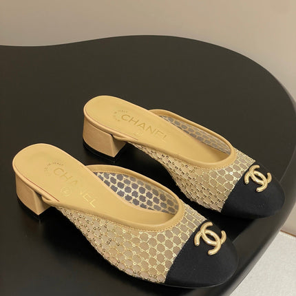 BUBBLE 30 MM IN BLACK FABRIC AND BEIGE MESH