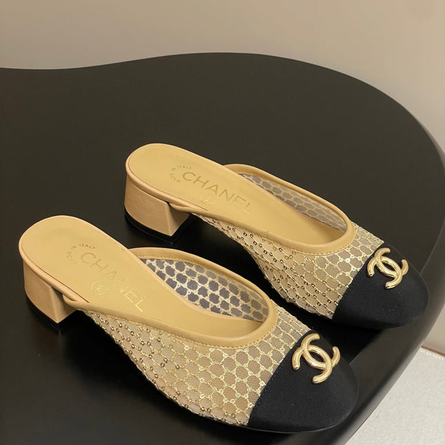 BUBBLE 30 MM IN BLACK FABRIC AND BEIGE MESH