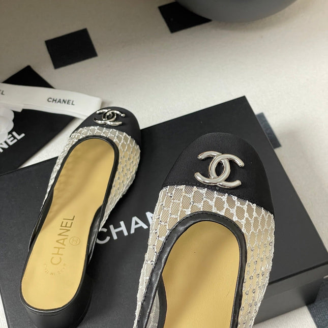 BUBBLE 30 MM IN BLACK FABRIC AND WHITE MESH