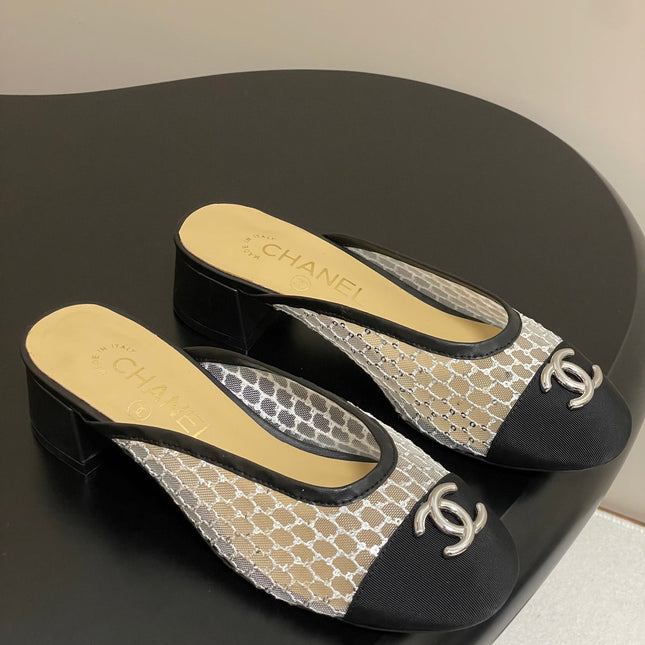 BUBBLE 30 MM IN BLACK FABRIC AND WHITE MESH