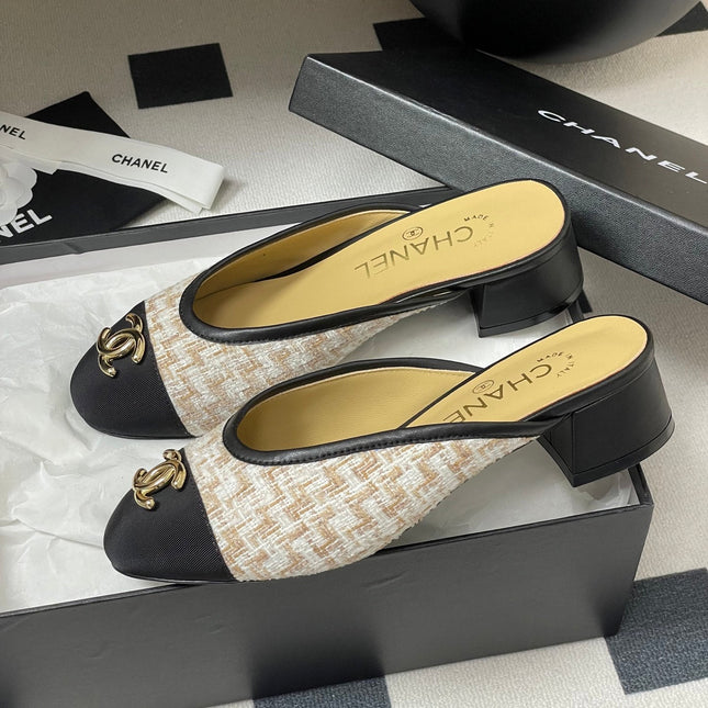 BUBBLE 30 MM IN BLACK FABRIC AND MIX COLOR TWEED