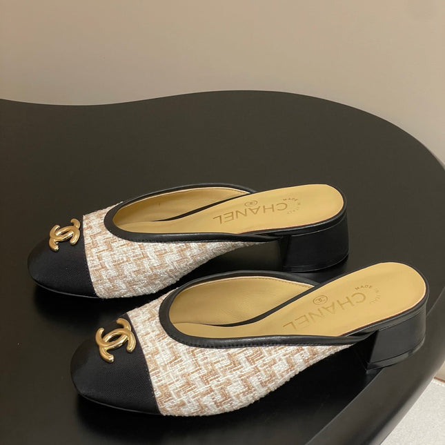 BUBBLE 30 MM IN BLACK FABRIC AND MIX COLOR TWEED