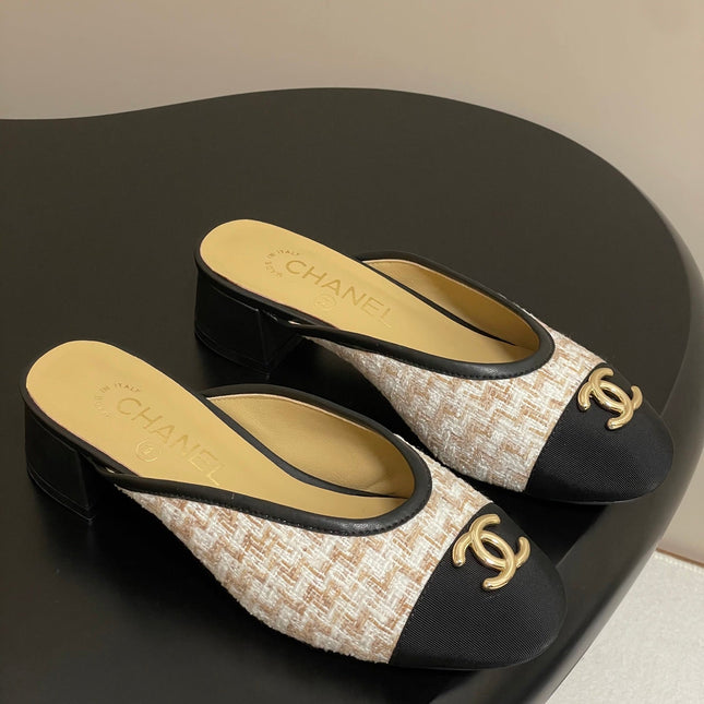 BUBBLE 30 MM IN BLACK FABRIC AND MIX COLOR TWEED